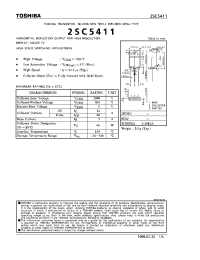 Datasheet 2SC5411 manufacturer Toshiba