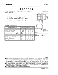 Datasheet 2SC5587 manufacturer Toshiba