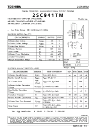 Datasheet 2SC942TM manufacturer Toshiba