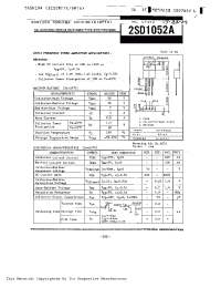 Datasheet 2SD1052A manufacturer Toshiba