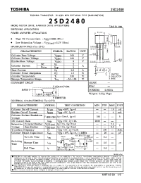 Datasheet 2SD2480 manufacturer Toshiba