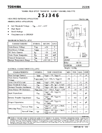 Datasheet 2SJ346 manufacturer Toshiba