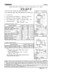 Datasheet 2SJ412 manufacturer Toshiba