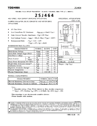 Datasheet 2SJ464 manufacturer Toshiba