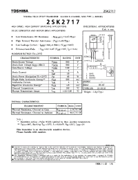 Datasheet 2SK2717 manufacturer Toshiba
