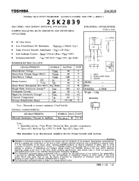 Datasheet 2SK2839 manufacturer Toshiba