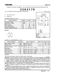 Datasheet 2SK3179 manufacturer Toshiba