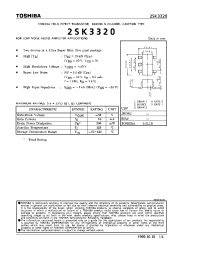 Datasheet 2SK3320 manufacturer Toshiba