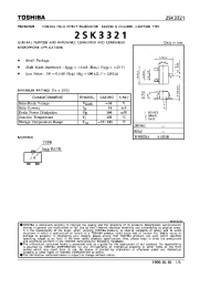 Datasheet 2SK3321 manufacturer Toshiba