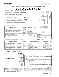 Datasheet 30FWJ2CZ47M manufacturer Toshiba