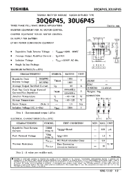 Datasheet 30Q6P45 manufacturer Toshiba