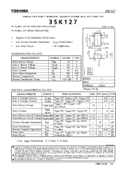 Datasheet 3SK127 manufacturer Toshiba