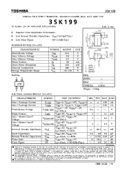 Datasheet 3SK199 manufacturer Toshiba