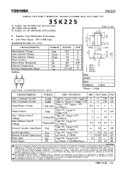 Datasheet 3SK225 manufacturer Toshiba
