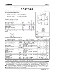 Datasheet 3SK260 manufacturer Toshiba