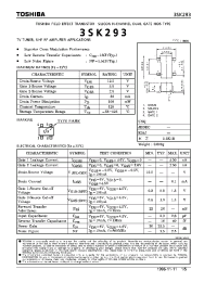 Datasheet 3SK293 manufacturer Toshiba