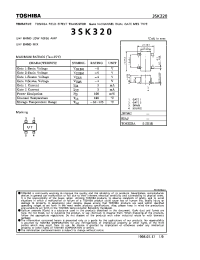Datasheet 3SK320 manufacturer Toshiba