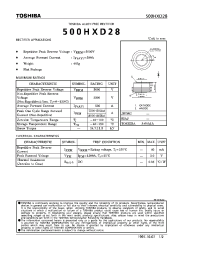 Datasheet 500HXD28 manufacturer Toshiba