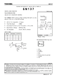 Datasheet 6N137 manufacturer Toshiba