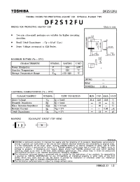 Datasheet DF2S12FU manufacturer Toshiba