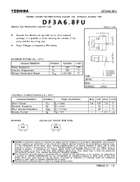 Datasheet DF3A6.8FU manufacturer Toshiba