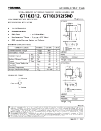 Datasheet GT10J312(SM) manufacturer Toshiba