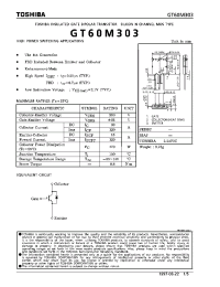Datasheet GT60M303 manufacturer Toshiba