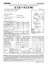 Datasheet GT8J102 manufacturer Toshiba