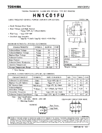 Datasheet HN1C01FU manufacturer Toshiba