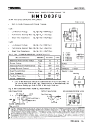 Datasheet HN1D03FU manufacturer Toshiba