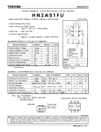 Datasheet HN2A01FU manufacturer Toshiba