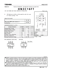Datasheet HN3C16FT manufacturer Toshiba