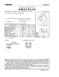 Datasheet HN4C05JU manufacturer Toshiba