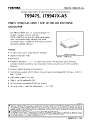 Datasheet JT9947X-AS manufacturer Toshiba