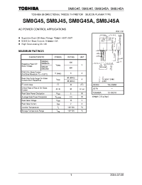 Datasheet M8J45A manufacturer Toshiba