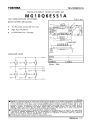 Datasheet MG10Q6ES51A manufacturer Toshiba