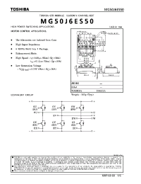 Datasheet MG50JES50 manufacturer Toshiba