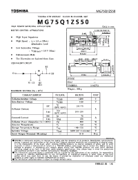 Datasheet MG75Q1ZS50 manufacturer Toshiba