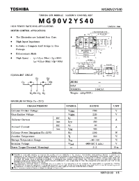 Datasheet MG90V2YS40 manufacturer Toshiba