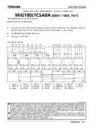 Datasheet MIG100J7CSA0A manufacturer Toshiba
