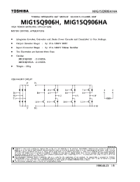 Datasheet MIG15Q906H manufacturer Toshiba