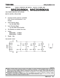 Datasheet MIG20J906H manufacturer Toshiba