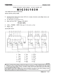 Datasheet MIG30J103H manufacturer Toshiba