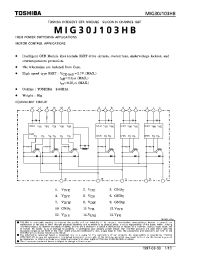 Datasheet MIG30J103HB manufacturer Toshiba