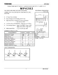 Datasheet MP4202 manufacturer Toshiba