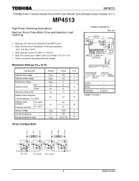 Datasheet MP4513 manufacturer Toshiba