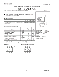 Datasheet MT6L03AE manufacturer Toshiba