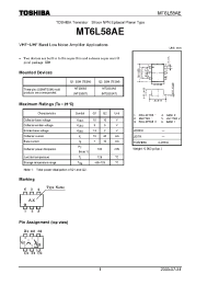 Datasheet MT6L58AE manufacturer Toshiba