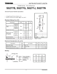 Datasheet S5277N manufacturer Toshiba