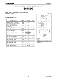 Datasheet S6785G manufacturer Toshiba